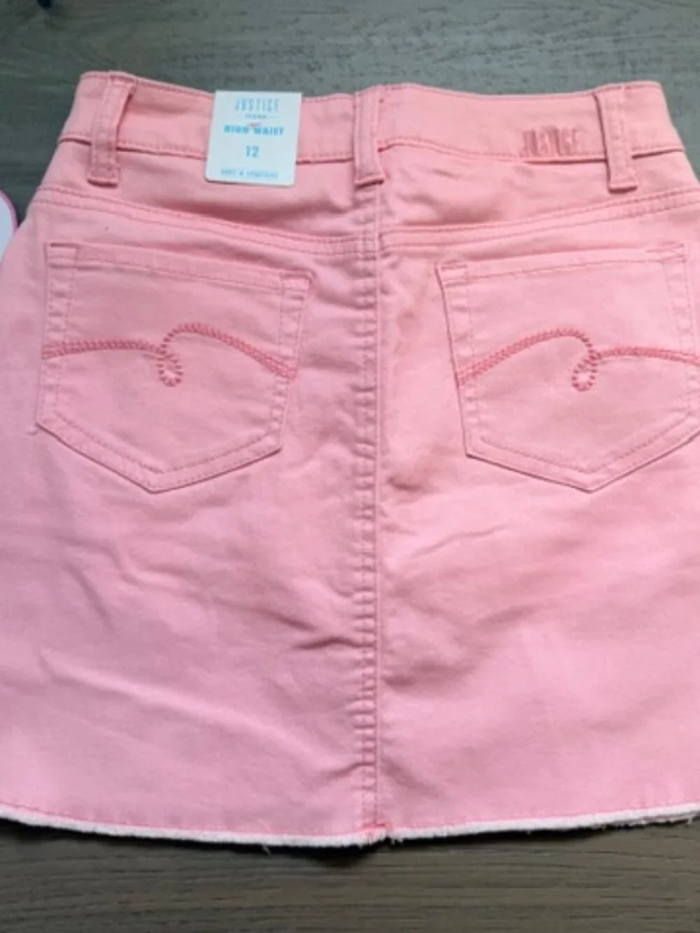JUSTICE GIRLS BRAND NEW JEAN SKORT